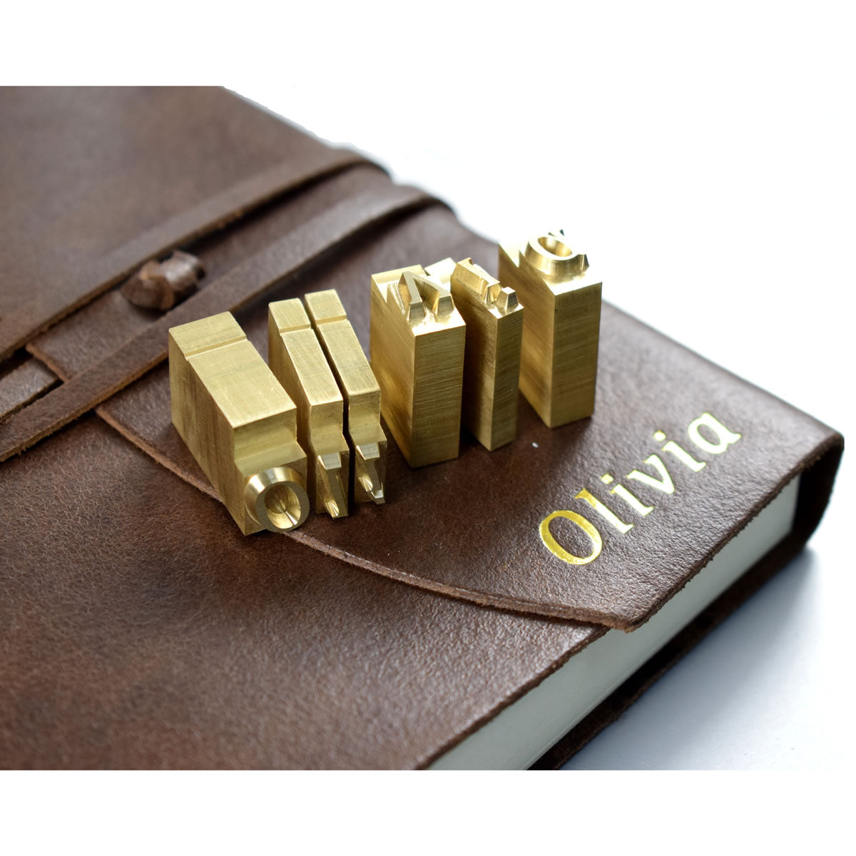 Embossed Medium Purple Genuine Leather Journal