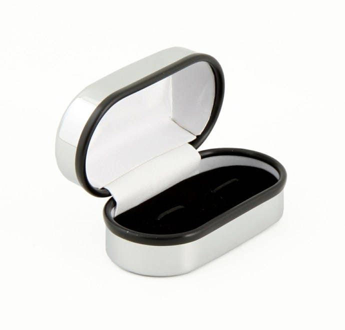St Patricks Day Ireland Irish Clover Shamrock Cufflinks & Engraved Gift Box (X2AJ001) - Novelty Cufflinks, Personalised Cufflink Box