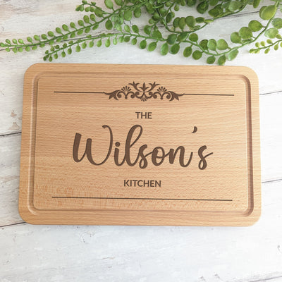 Personalised Cutting Board Engraved Wooden Chopping Boards - Cheeseboard, New Home Gift, Gift for Dad, Couples Gift