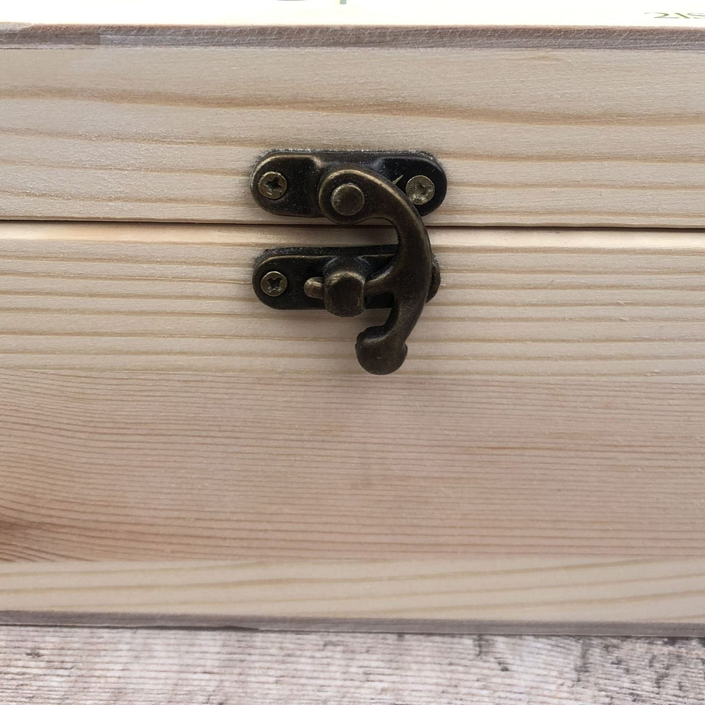 Personalised, Printed Wooden Wedding Memory Box with Foliage design - Wedding Gifts, Wedding Keepsake Box, Green Foliage Wedding Theme