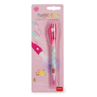 Legami Invisible Ink 3-in-1 Magic Unicorn Pen with UV Light - Legami Pens, Torch Pens, Pink Pen, Unicorn Pen, Unicorn Stationery, Magic Pen