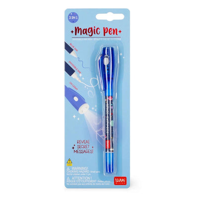 Legami Invisible Ink 3-in-1 Magic Space themed Pen with UV Light - Legami Pens, UV Light Pens, Blue Pen, Space Pen, Magic Pen