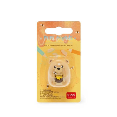 Legami Mini Friends Teddy Bear Pencil Sharpener, Teddy Pencil Sharpener, Pencil Sharpener, Legami Teddy Bear Stationery, Cute Sharpener