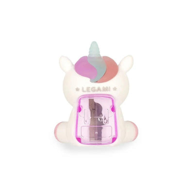 Legami Light-up Unicorn Pencil Sharpener With Container - Sharpening is Magic - Unicorn, Unicorn Pencil Sharpener, Legami Unicorn Stationery