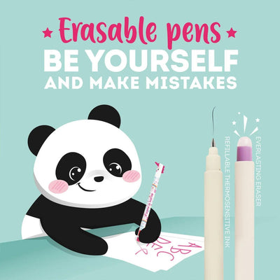 Legami Penguin Erasable Gel Pen - Turquoise Ink - Penguin Pen, Cute Penguins, Kids Stationery, Gel Pen, Erasable Pens, Legami Penguin Pen
