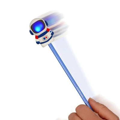 Legami Light-up Space Pencil Sharpener With Container - Sharpening is Magic - Space, Astronaut Pencil Sharpener, Legami Space Stationery