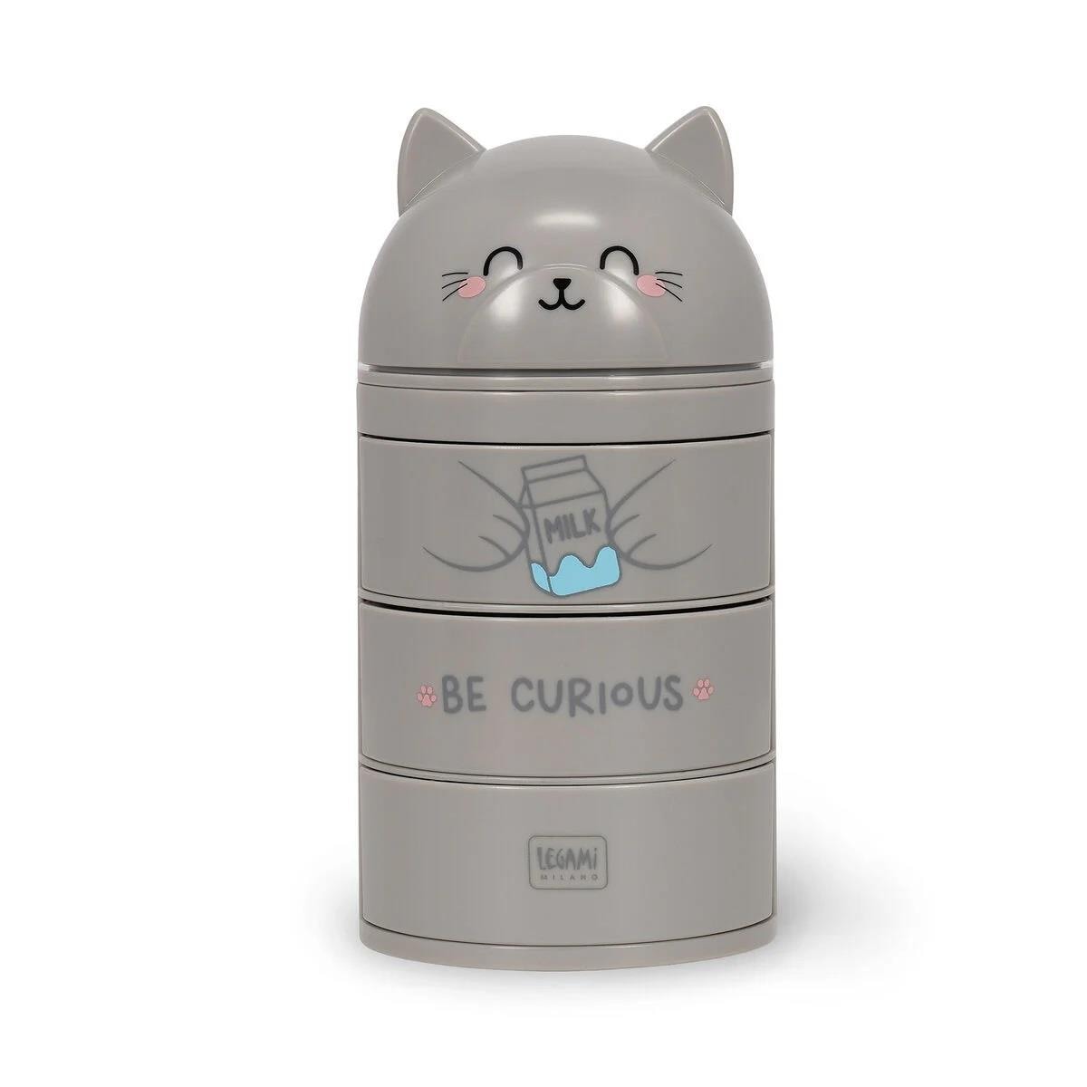 Legami Desk Organiser - Aww-rganiser - Kitty, Cat Themed Desk Tidy, Cute Desk Accessories, Desk Organiser, Desk Tidy, Legami Kitty