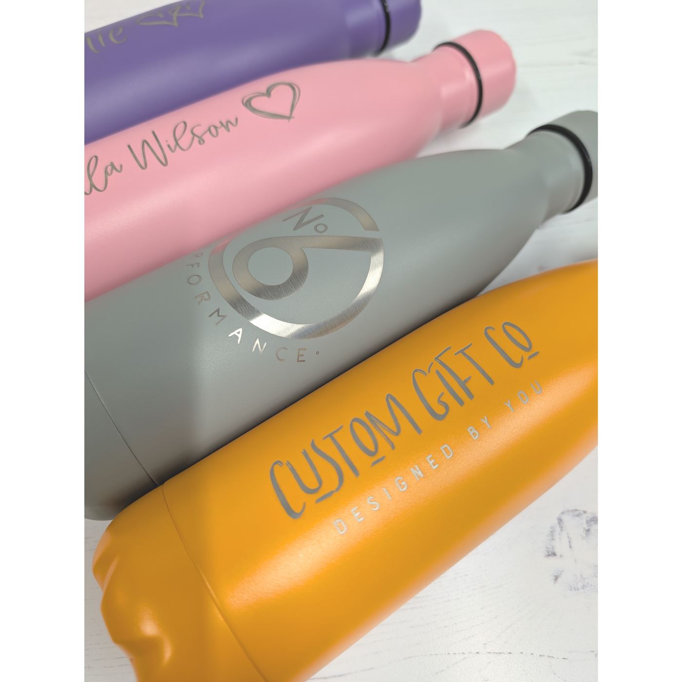 Personalised Water Bottle - Engraved Insulated Metal Bottle 500ml