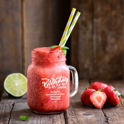 Personalised Mason Jar - Happy Birthday