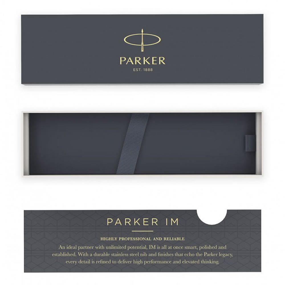 Personalised Parker IM Rollerball Pen - Black With Gold Trim