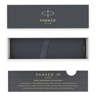 Personalised Parker IM Rollerball Pen - Black With Gold Trim