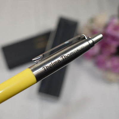 Personalised Originals Yellow Parker Jotter Pen