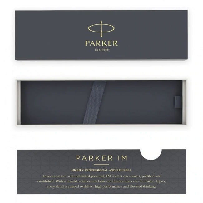 Personalised Parker IM Rollerball & Ballpoint Pen Set - Dark Espresso & Chrome