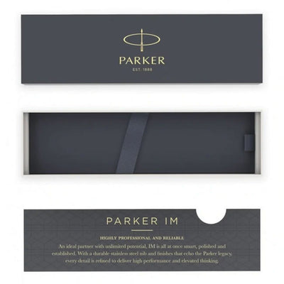 Personalised Parker IM Rollerball & Ballpoint Pen Set - Dark Espresso & Chrome
