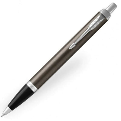Personalised Parker IM Rollerball & Ballpoint Pen Set - Dark Espresso & Chrome