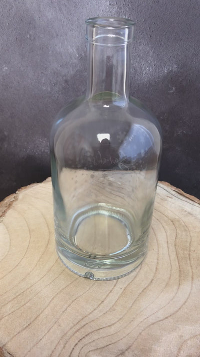 Personalised Spirit Bottle Christmas Snowflakes - 700ml