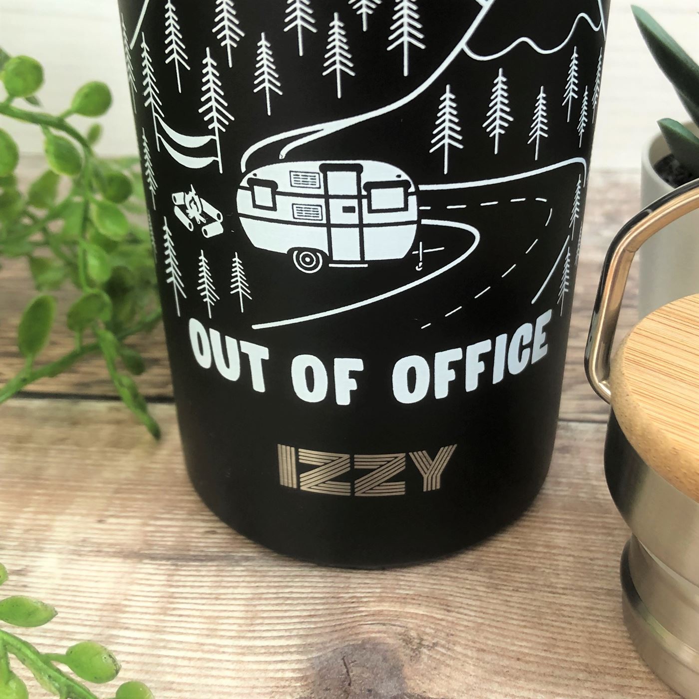 Personalised Metal Water Bottle - Out of Office
