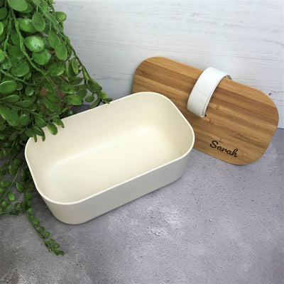 Personalised Bamboo Lunch Box