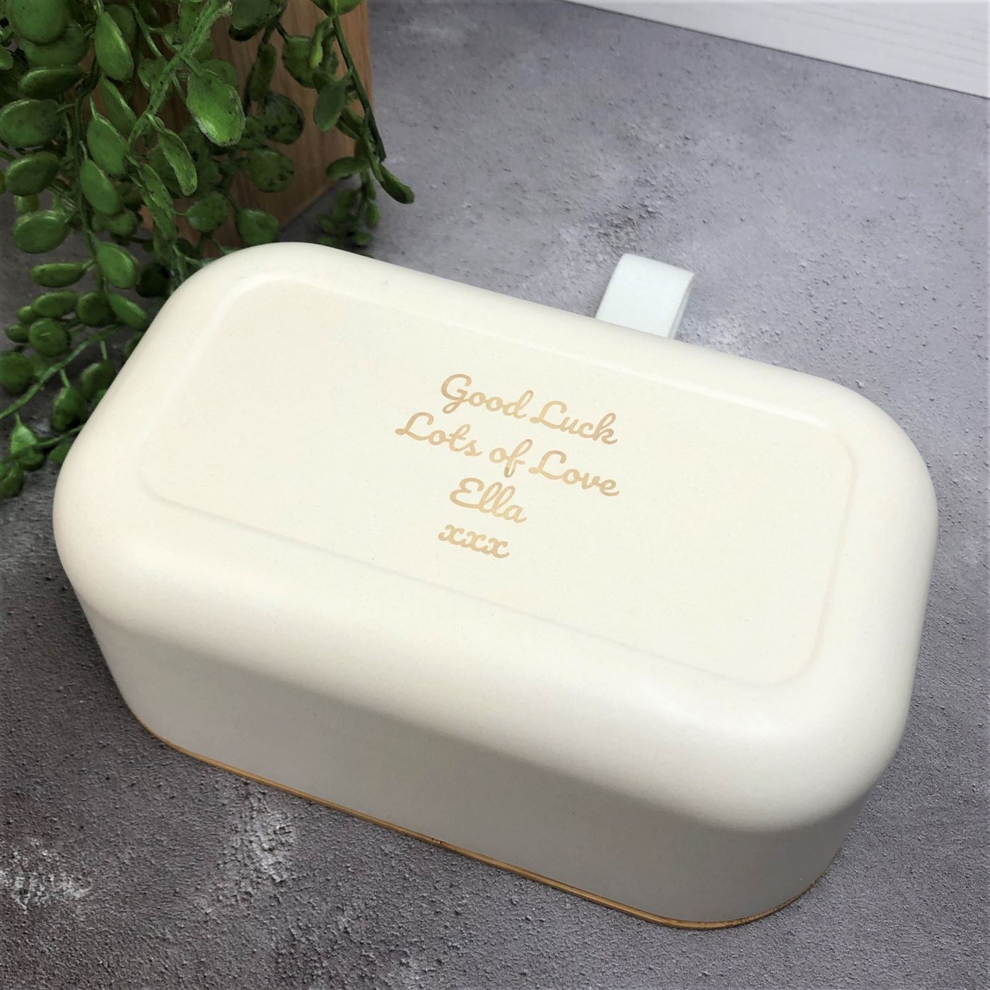 Personalised Bamboo Lunch Box