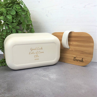 Personalised Bamboo Lunch Box