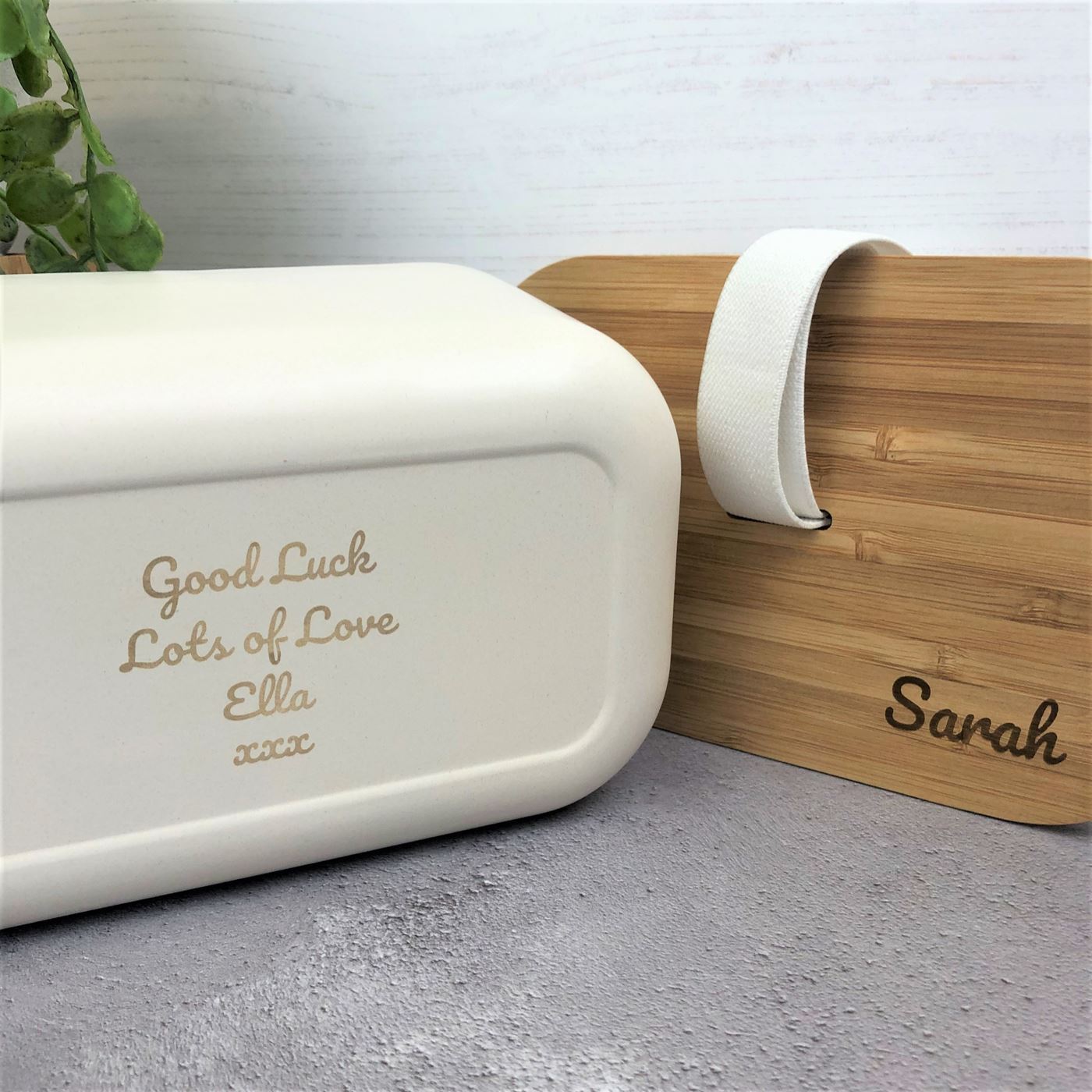 Personalised Bamboo Lunch Box