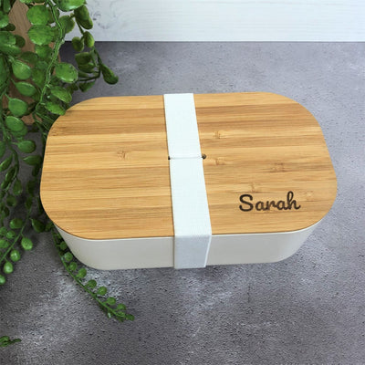 Personalised Bamboo Lunch Box
