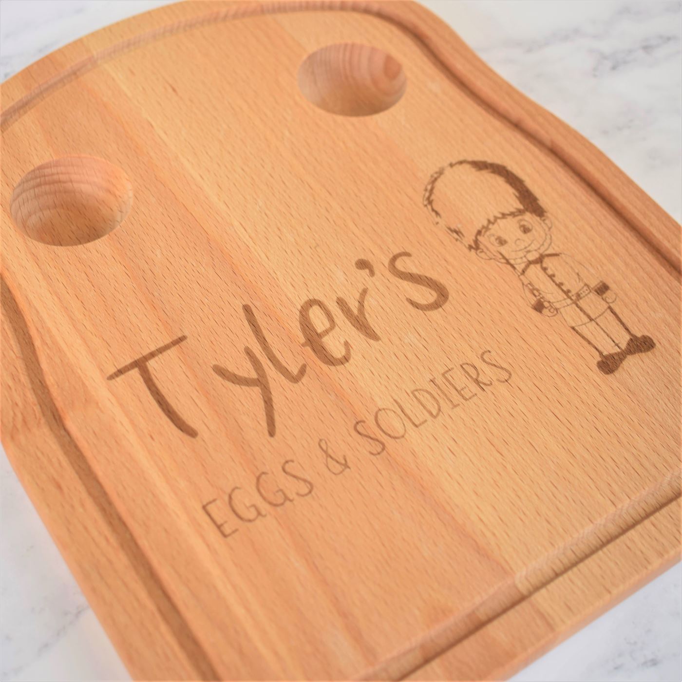 Personalised Egg & Toast Breakfast Board - Solider