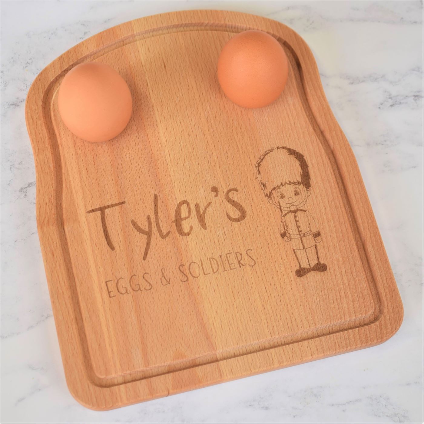 Personalised Egg & Toast Breakfast Board - Solider