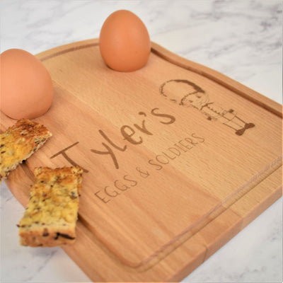 Personalised Egg & Toast Breakfast Board - Solider