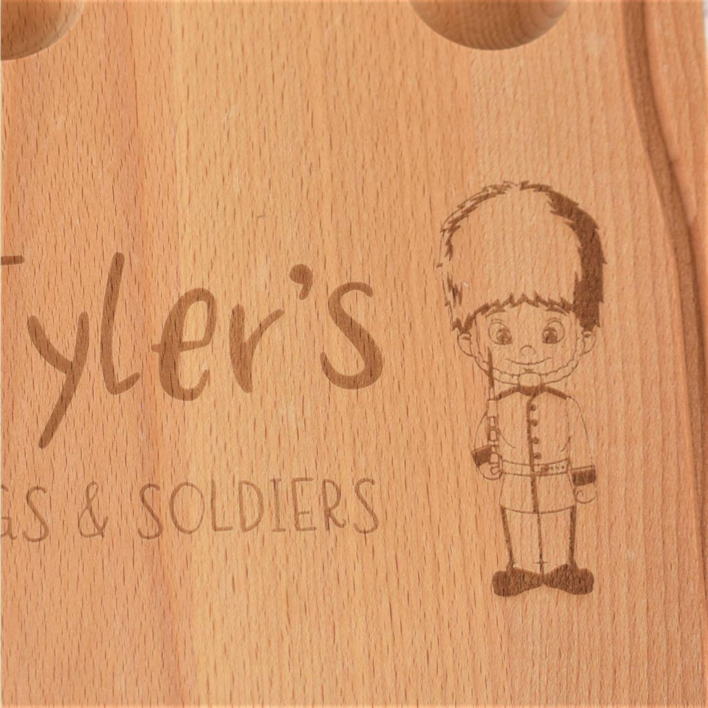 Personalised Egg & Toast Breakfast Board - Solider