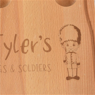Personalised Egg & Toast Breakfast Board - Solider