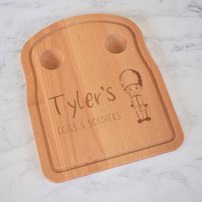 Personalised Egg & Toast Breakfast Board - Solider
