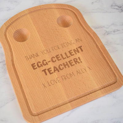 Personalised Egg & Toast Breakfast Board - Teacher