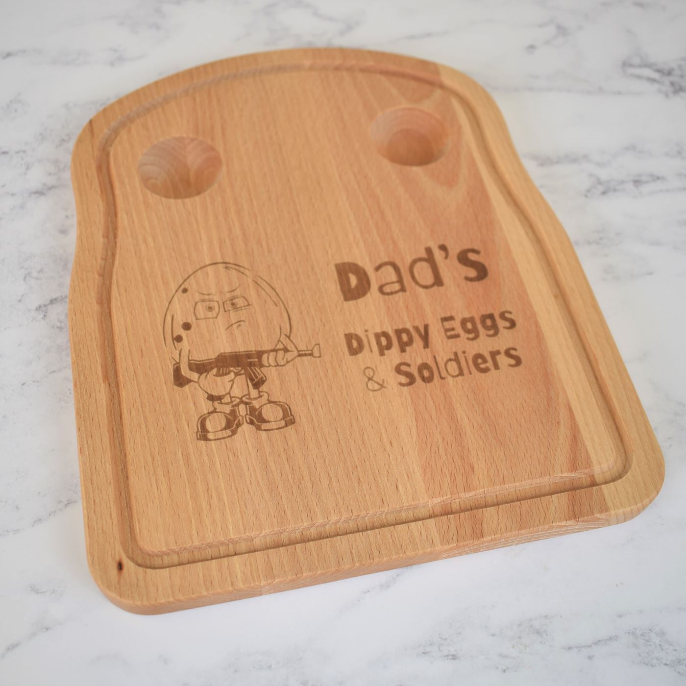 Personalised Egg & Toast Breakfast Board - Army