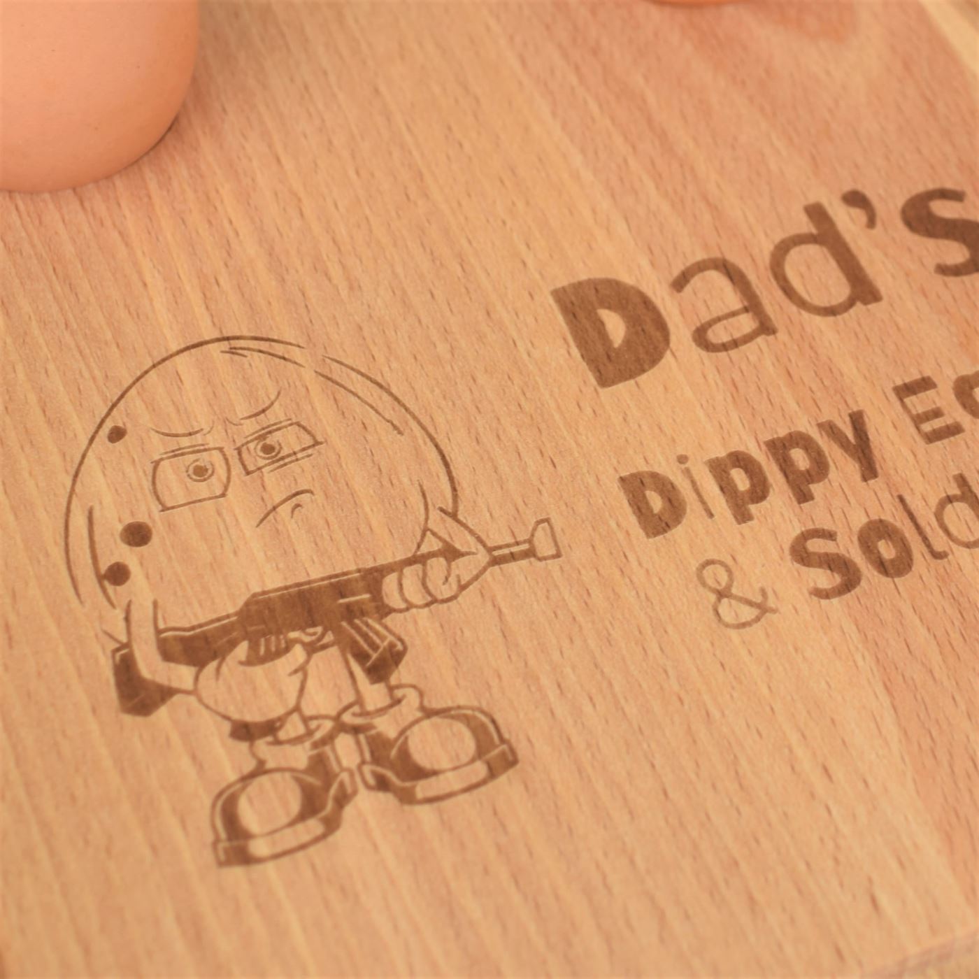 Personalised Egg & Toast Breakfast Board - Army