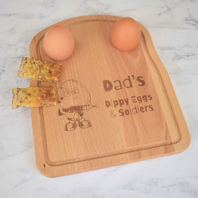 Personalised Egg & Toast Breakfast Board - Army