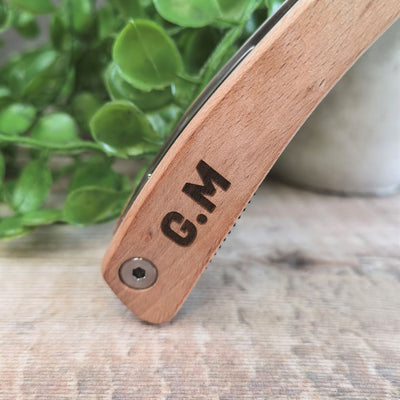 Personalised Multi Tool With Beech Wood Handles