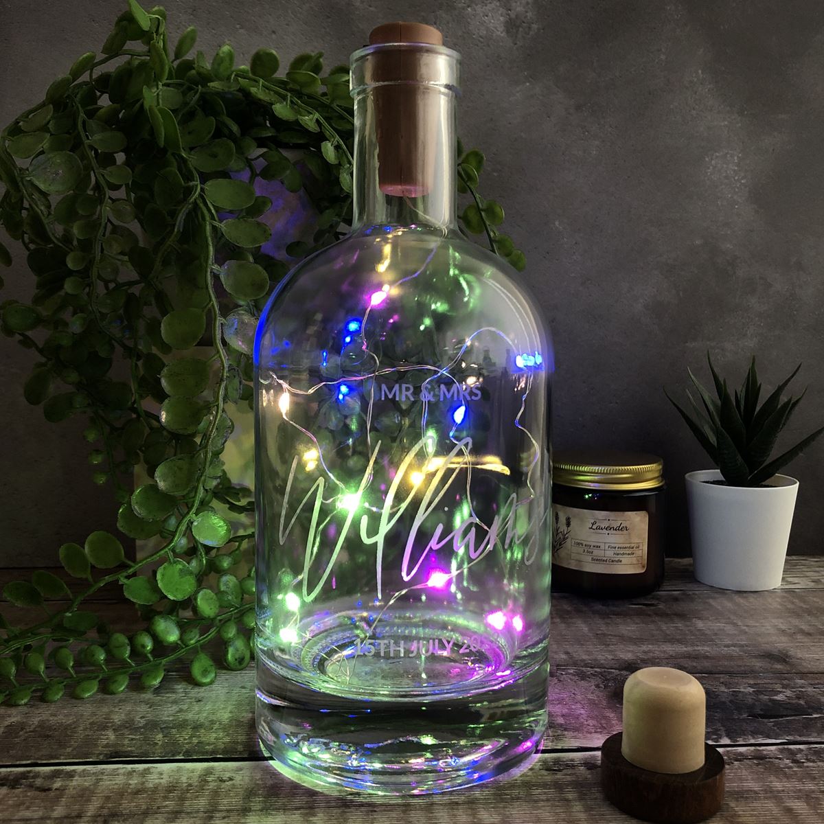 Personalised Wedding Spirit Bottle - 700ml