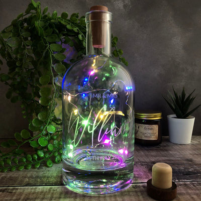 Personalised Wedding Spirit Bottle - 700ml