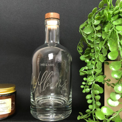 Personalised Wedding Spirit Bottle - 700ml