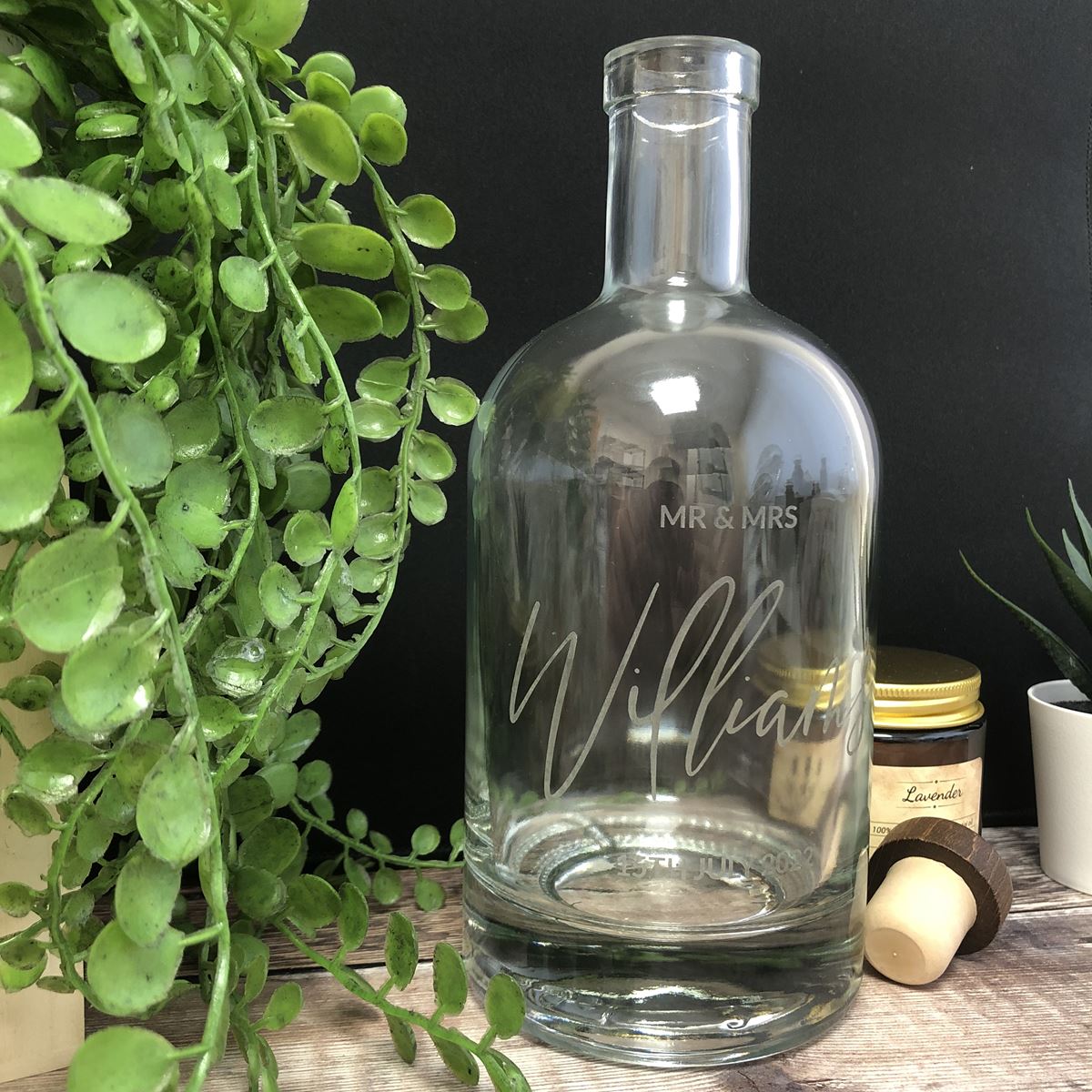 Personalised Wedding Spirit Bottle - 700ml