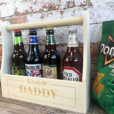 Personalised Wooden Beer Carrier - The World's Best