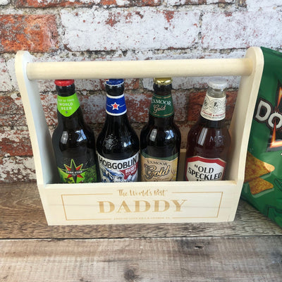 Personalised Wooden Beer Carrier - The World's Best