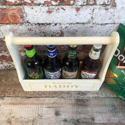 Personalised Wooden Beer Carrier - The World's Best