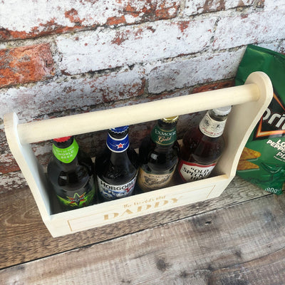 Personalised Wooden Beer Carrier - The World's Best