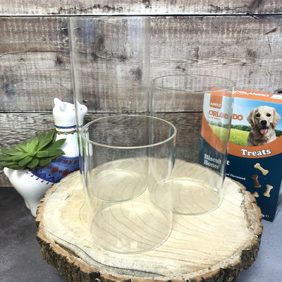 Personalised Glass Dog Treat Jar with Bamboo Lid | Paws