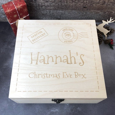 Personalised Wooden Christmas Eve Box - Christmas Post
