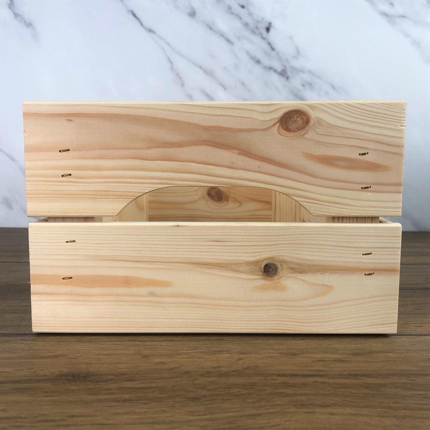 Personalised Solid Pine Flat Pack Slatted Crate - Easter Bunny