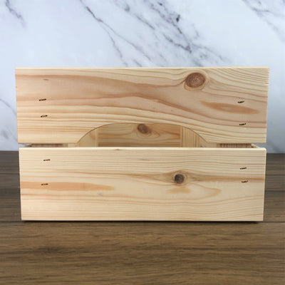 Personalised Solid Pine Flat Pack Slatted Crate - Easter Bunny