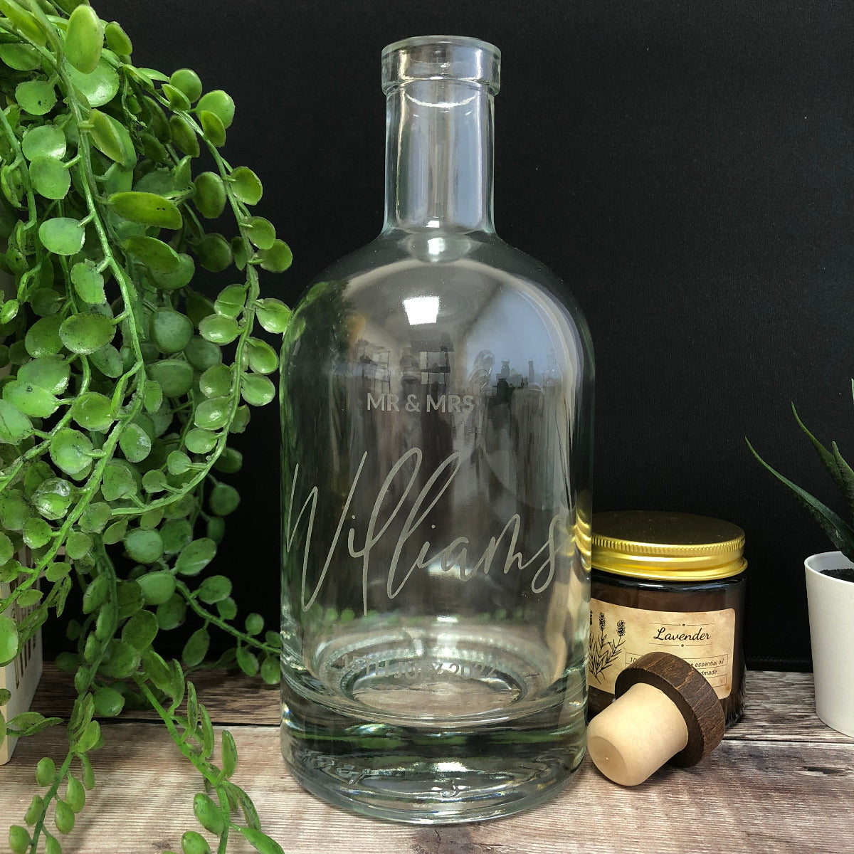 Personalised Wedding Spirit Bottle - 700ml